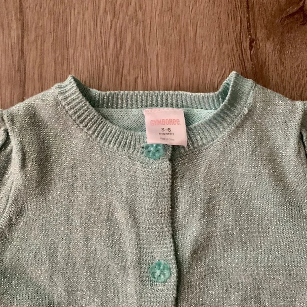 GYMBOREE | Mint | SPARKLE CARDIGAN
